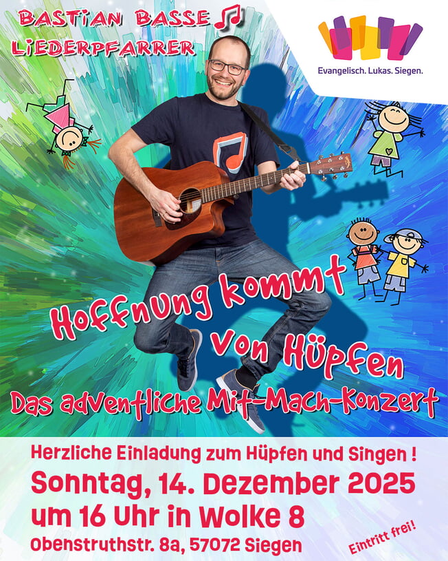 Mit-Mach-Konzert mit Liederpfarrer Bastian Basse
