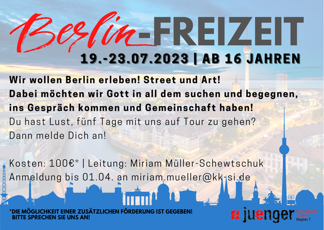 Berlin-Fahrt f&uuml;r Jugendliche