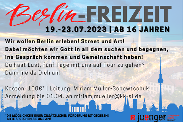 Berlin-Fahrt für Jugendliche